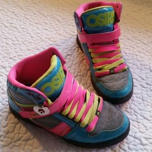 Osiris 9 Blue Pink Neon Bronx Slim Girls Shoes